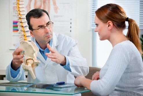 Consulte a un médico acerca de la osteocondrosis de la columna