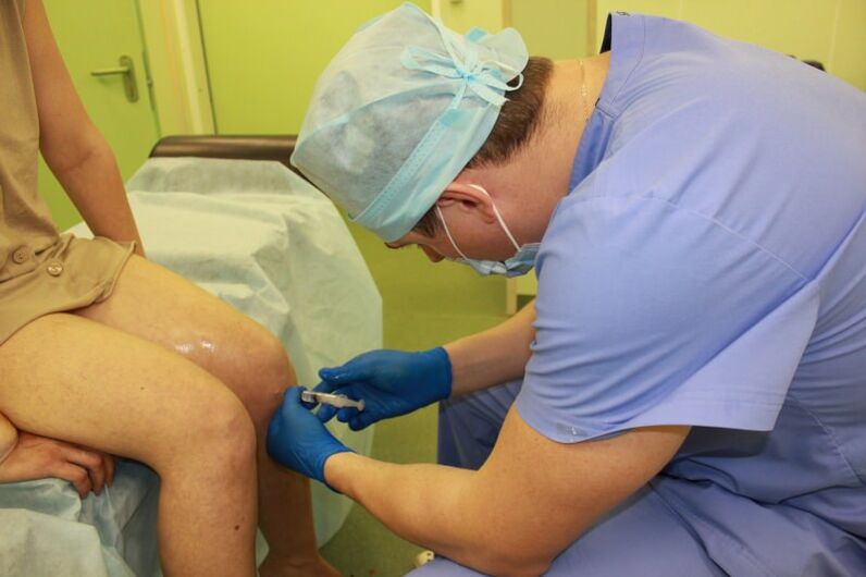 Inyección de rodilla
