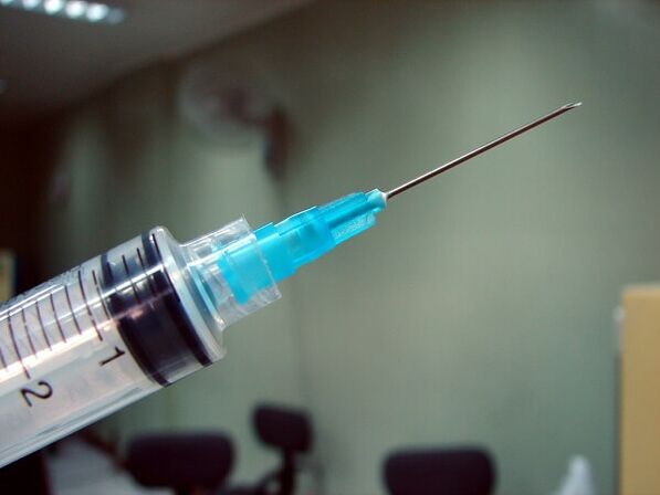 Inyecciones de osteocondrosis espinal